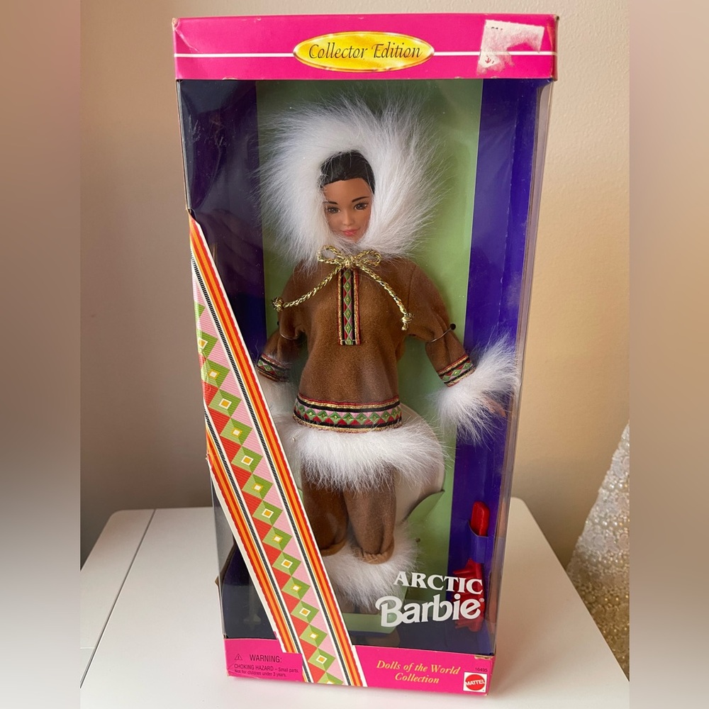 Arctic Barbie Doll - Brown and White